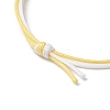 16Pcs Two Tone Waxed Polyester Cord Bracelets for Men Women BJEW-JB11790-5