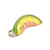 Alloy Enamel Pendants PALLOY-S059-01G-B-2