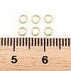 Brass Closed Jump Rings KK-D257-01G-10-3