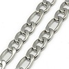 Tarnish Resistant Trendy Men's 201 Stainless Steel Mother-Son Chain Necklaces NJEW-L043C-41P-2