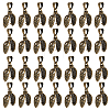 30Pcs Brass Ice Pick Pinch Bails KK-GO0002-14AB-1