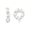 Brass Micro Pave Clear Cubic Zirconia Tube Bails KK-A254-02B-S-1
