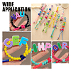 10Pcs Opaque European Acrylic Beads MACR-HY0001-21-5