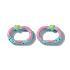 Spray Painted Alloy Spring Gate Rings X1-PALLOY-F293-04-3