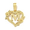 Heart Brass Pendants KK-I714-04G-M-1