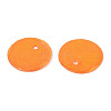 Spray Painted Natural Capiz Shell Disc Charms BSHE-T014-02B-2