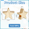60Pcs Brass Beads KK-PH0012-49G-03-2