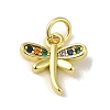 Brass Micro Pave Colorful Cubic Zirconia Charms KK-M283-26B-02-1