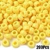 200Pcs Opaque Plastic Beads KY-YW0001-79H-1