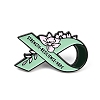 Strencth & Resilience & Hope Awareness Ribbon with Flower Enamel Pins JEWB-D306-02EB-1