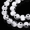 Handmade Evil Eye Lampwork Beads Strands LAMP-N024-32B-3