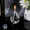 Transparent Glass Candle Holders with Candle Wick DIY-WH0308-997B-4