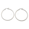 Tarnish Resistant 304 Stainless Steel Big Hoop Earrings X-EJEW-F105-06P-3