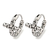 316 Surgical Stainless Steel Hoop Earrings EJEW-D096-14C-AS-1