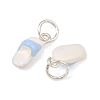 Alloy with Light Sky Blue Enamel Charms AL-CBA415D-29S-2