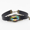 PU Leather Cord Bracelets BJEW-K170-58A-1