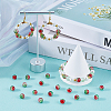 3 Strands Two-Tone Crackle Baking Paint Transparent Glass Beads Strands CCG-SP0001-01A-4