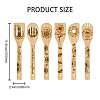 6Pcs Bamboo Spoons & Knifes & Forks AJEW-WH0411-001-3