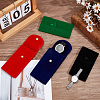 8Pcs 4 Colors Plush Cloth Watch Storage Pouches with Snap Button TP-DR0001-05-3