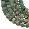 Natural Green Aventurine Beads Strands GG-CBAACA3-A02-01-3