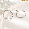 304 Stainless Steel Hoop Earrings for Women AB1696-1-1