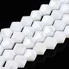 Opaque Solid Color Electroplate Glass Beads Strands LS-EGLA-A039-P6mm-A15-1