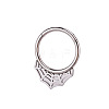 316L Stainless Steel Micro Pave Cubic Zirconia Hoop Nose Rings WG5D603-23-2