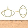 Brass Micro Pave Sky Blue Cubic Zirconia Pendants CU-CBA6938-06G-01-3