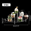3-Tier Acrylic Semicircle Dessert Display Risers ODIS-WH0329-45-2