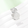 304 Stainless Steel Cuff Open Rings SA-CBA4160-28P-3