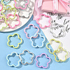 40Pcs UV Plating Acrylic Beads Frame MACR-SP0001-91-5