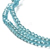 Electroplate Glass Faceted Rondelle Beads Strands EGLA-D020-3x2mm-M-3