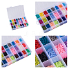 24 Colors Handmade Polymer Clay Beads CLAY-TA0001-05-35