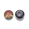 Faceted Glass Cabochons GLAA-F091-05-3