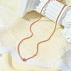 2mm Rack Plating Brass Wheat Chain Necklaces for Women Men MAK-L044-58RG-3