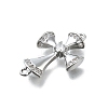 Brass Micro Pave Cubic Zirconia Pendants KK-K400-40P-2