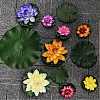 Artificial Plastic Lotus Leaves AJEW-GF0001-14-1