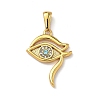 304 Stainless Steel Rhinestone Pendants STAS-L309-06G-1