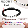 30Pcs 15 Colors Handmade Polymer Clay Bead Bracelets BJEW-PH02006-2