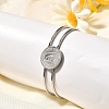 304 Stainless Steel Bangles for Women BJEW-R014-03P-1