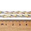 Transparent Electroplate Glass Beads X1-GLAA-K064-05A-AB04-4