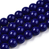 Opaque Solid Color Glass Beads Strands X-GLAA-T032-P8mm-03-1