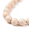 Natural Fossil Bead Stretch Bracelets X-BJEW-K212-B-015-3