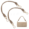 2Pcs Glass Rhinestone Rubber Cord Bag Handles FIND-PH0059-68B-1
