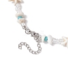 Starfish Synthetic Turquoise & Magnesite & Glass Seed Beaded Necklaces NJEW-JN05306-5