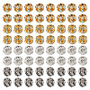 80Pcs 4 Colors Brass Rhinestone Beads KK-TA0002-11B-1