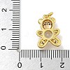 Rack Plating Brass Micro Pave Cubic Zirconia Pendants KK-I718-02A-G-3