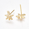 Brass Stud Earring Findings X-KK-S350-34G-2