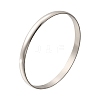 304 Stainless Steel Plain Bangles for Women BJEW-V004-02B-P-4