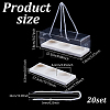 Folding Rectangle PET Plastic Portable Cupcake Gift Storage Box CON-WH0085-137A-4